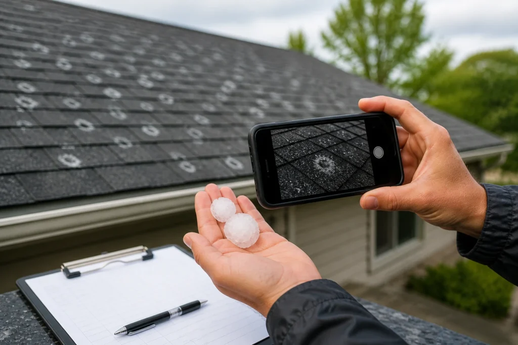 Document Hail Damage for an Insurance Claim 1
