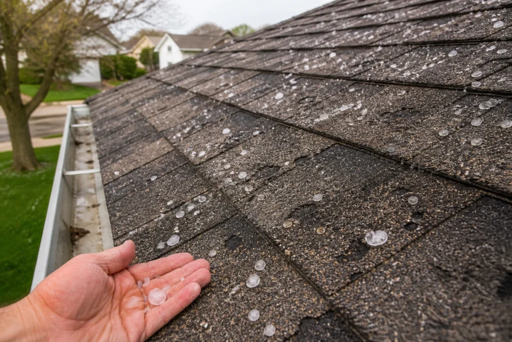 Hail Damage Roof Insurance Claim 2